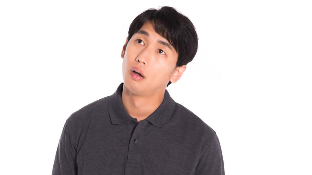 めんどくさそうな顔の画像です