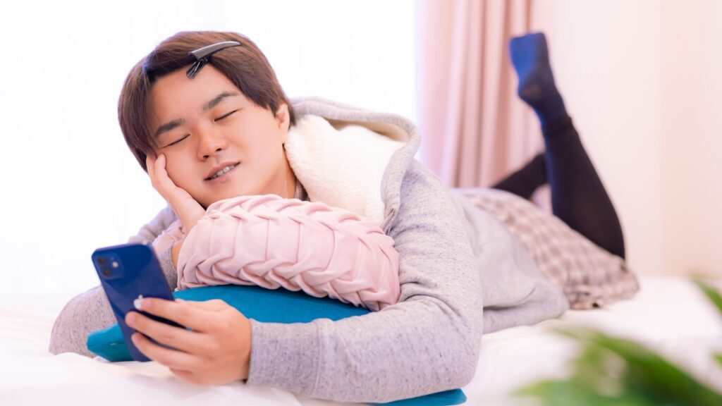 サボる画像です